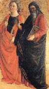 Fra Filippo Lippi St.Catherine of Alexandria and an Evangelist Spain oil painting artist